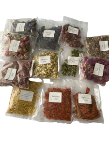 Organic Dried Flower Petals, Buds and Powder