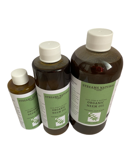 Organic Neem Oil- 100% Pure & Natural, Cold Pressed & Unrefined