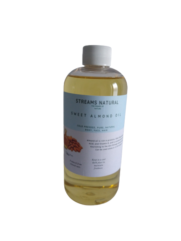 Sweet Almond Oil- 100% Pure & Natural, Cold Pressed & Unrefined